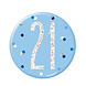 Button 21 Jaar Blauw 7cm Button 21 Jaar Blauw 7cm