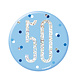 Button 50 Jaar Blauw 7cm Button 50 Jaar Blauw 7cm