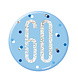 Button 60 Jaar Blauw 7cm Button 60 Jaar Blauw 7cm