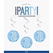 Hangdecoratie 70 Jaar Blauw 81cm 6st Hangdecoratie 70 Jaar Blauw 81cm 6st