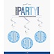 Hangdecoratie 90 Jaar Blauw 81cm 6st Hangdecoratie 90 Jaar Blauw 81cm 6st