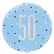 Helium Ballon 50 Jaar Blauw 45cm leeg Helium Ballon 50 Jaar Blauw 45cm leeg