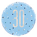 Helium Ballon 30 Jaar Blauw 45cm leeg Helium Ballon 30 Jaar Blauw 45cm leeg