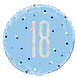 Helium Ballon 18 Jaar Blauw 45cm leeg Helium Ballon 18 Jaar Blauw 45cm leeg