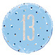 Helium Ballon 13 Jaar Blauw 45cm leeg Helium Ballon 13 Jaar Blauw 45cm leeg