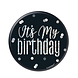 Button It's My Birthday Zwart 7,6cm Button It's My Birthday Zwart 7,6cm