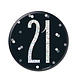 Button 21 Jaar Zwart 7cm Button 21 Jaar Zwart 7cm