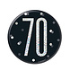 Button 70 Jaar Zwart 7cm Button 70 Jaar Zwart 7cm