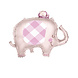 Folieballon Baby Olifant Roze 74cm Folieballon Baby Olifant Roze 74cm