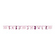 Geboorte Letterslinger Baby Shower Roze 1,65m Geboorte Letterslinger Baby Shower Roze 1,65m