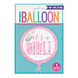 Geboorte Helium Ballon It's A Girl Roze 45cm leeg Geboorte Helium Ballon It's A Girl Roze 45cm leeg