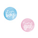 Gender Reveal Buttons Team Boy En Team Girl 3cm 10st Gender Reveal Buttons Team Boy En Team Girl 3cm 10st