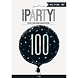 Helium Ballon 100 Jaar Zwart 45cm leeg Helium Ballon 100 Jaar Zwart 45cm leeg