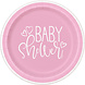 Baby Shower Borden Roze 23cm 8st Baby Shower Borden Roze 23cm 8st