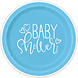 Baby Shower Borden Blauw 23cm 8st Baby Shower Borden Blauw 23cm 8st