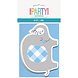 Baby Olifant Uitnodigingen Blauw 8st Baby Olifant Uitnodigingen Blauw 8st