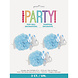 Baby Olifant Hangdecoratie Blauw 23cm 3st Baby Olifant Hangdecoratie Blauw 23cm 3st