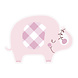 Baby Olifant Uitnodigingen Roze 8st Baby Olifant Uitnodigingen Roze 8st