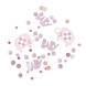 Baby Olifant Confetti Roze 14gr Baby Olifant Confetti Roze 14gr