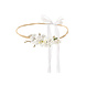 Bloemen Haarband Wit Strik Bloemen Haarband Wit Strik