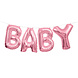 Folie Ballon Baby Roze 35cm Folie Ballon Baby Roze 35cm