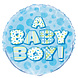 Helium Ballon A Baby Boy Blauw 45cm leeg Helium Ballon A Baby Boy Blauw 45cm leeg