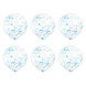 Confetti Ballonnen Lichtblauw 40cm 6st Confetti Ballonnen Lichtblauw 40cm 6st