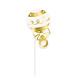 Foto Props Baby Shower Goud 10st Foto Props Baby Shower Goud 10st