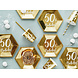 Borden 50 Jaar Goud 20cm 6st Borden 50 Jaar Goud 20cm 6st