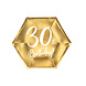 Borden 30 Jaar Goud 20cm 6st Borden 30 Jaar Goud 20cm 6st