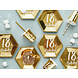 Borden 18 Jaar Goud 20cm 6st Borden 18 Jaar Goud 20cm 6st