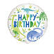 Helium Ballon Dino Happy Birthday 45cm leeg Helium Ballon Dino Happy Birthday 45cm leeg