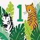 Dieren Servetten Safari 1 Jaar 33cm 16st Dieren Servetten Safari 1 Jaar 33cm 16st