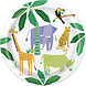 Dieren Borden Safari Jungle 23cm 8st Dieren Borden Safari Jungle 23cm 8st