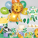 Dieren Tafeldecoratie Safari 5 delig Dieren Tafeldecoratie Safari 5 delig