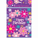 Bloemen Uitdeelzakjes Happy Birthday 8st Bloemen Uitdeelzakjes Happy Birthday 8st