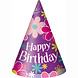 Bloemen Feesthoedjes Happy Birthday 8st Bloemen Feesthoedjes Happy Birthday 8st