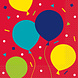 Balloon Birthday Party Servetten 16st Balloon Birthday Party Servetten 16st