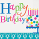 Confetti Cake van de verjaardag Servetten 16st Confetti Cake van de verjaardag Servetten 16st
