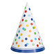 Feesthoedjes Confetti Regenboog 8st Feesthoedjes Confetti Regenboog 8st