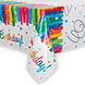 Tafelkleed Happy Birthday Regenboog 2,13m Tafelkleed Happy Birthday Regenboog 2,13m