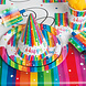 Uitdeelzakjes Regenboog Cellofaan 20st Uitdeelzakjes Regenboog Cellofaan 20st