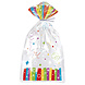 Uitdeelzakjes Regenboog Cellofaan 20st Uitdeelzakjes Regenboog Cellofaan 20st