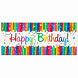 Banner Happy Birthday Regenboog 1,52m Banner Happy Birthday Regenboog 1,52m