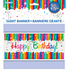 Banner Happy Birthday Regenboog 1,52m Banner Happy Birthday Regenboog 1,52m