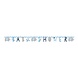 Geboorte Letterslinger Baby Shower Blauw 1,65m Geboorte Letterslinger Baby Shower Blauw 1,65m