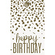 Cadeautasje Happy Birthday Goud Confetti Cadeautasje Happy Birthday Goud Confetti