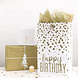 Cadeautasje Happy Birthday Goud Confetti Cadeautasje Happy Birthday Goud Confetti