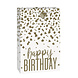 Cadeautasje Happy Birthday Goud Confetti Cadeautasje Happy Birthday Goud Confetti