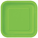 Borden Vierkant Lime Groen 23cm 14st Borden Vierkant Lime Groen 23cm 14st
